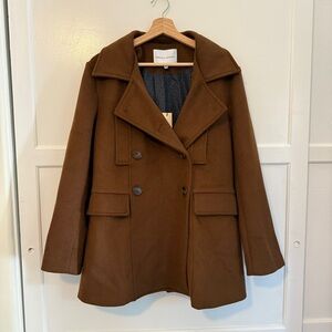 Rebecca Minkoff Pea Coat In Brown